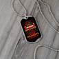 Puppies Nature's Remedy Red Necklace Stainless Steel or 18k Gold Dog Tag 24" Chain-Express Your Love Gifts