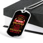 Puppies Nature's Remedy Red Necklace Stainless Steel or 18k Gold Dog Tag 24" Chain-Express Your Love Gifts