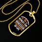 Puppies Nature's Remedy White Necklace Stainless Steel or 18k Gold Dog Tag 24" Chain-Express Your Love Gifts