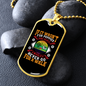 Puppies Walk Necklace Stainless Steel or 18k Gold Dog Tag 24" Chain-Express Your Love Gifts