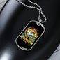 Puppy Boy Yellow Necklace Stainless Steel or 18k Gold Dog Tag 24" Chain-Express Your Love Gifts