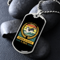 Puppy Boy Yellow Necklace Stainless Steel or 18k Gold Dog Tag 24" Chain-Express Your Love Gifts