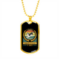 Puppy Boy Yellow Necklace Stainless Steel or 18k Gold Dog Tag 24" Chain-Express Your Love Gifts