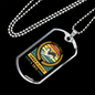 Puppy Boy Yellow Necklace Stainless Steel or 18k Gold Dog Tag 24" Chain-Express Your Love Gifts