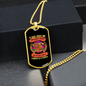 Puppy is Child's Bestfriend Necklace Stainless Steel or 18k Gold Dog Tag 24" Chain-Express Your Love Gifts