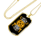 Purpose Of God Christian Necklace Stainless Steel or 18k Gold Dog Tag 24" Chain-Express Your Love Gifts