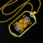 Purpose Of God Christian Necklace Stainless Steel or 18k Gold Dog Tag 24" Chain-Express Your Love Gifts