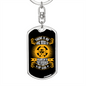 Purpose Of God Keychain Stainless Steel or 18k Gold Dog Tag Keyring-Express Your Love Gifts