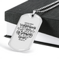 Pursue Righteousness And Love Christian Necklace Stainless Steel or 18k Gold Dog Tag 24" Chain-Express Your Love Gifts