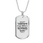 Pursue Righteousness Christian Necklace Stainless Steel or 18k Gold Dog Tag 24" Chain-Express Your Love Gifts