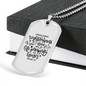 Pursue Righteousness Christian Necklace Stainless Steel or 18k Gold Dog Tag 24" Chain-Express Your Love Gifts