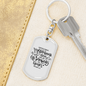 Pursue Righteousness Proverbs 21:21 Keychain Stainless Steel or 18k Gold Dog Tag Keyring-Express Your Love Gifts