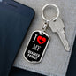 Quacker Parrot Bird Lover Keyring Keychain Stainless Steel or 18k Gold-Express Your Love Gifts