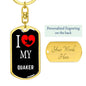 Quaker Bird Lover Keyring Keychain Stainless Steel or 18k Gold-Express Your Love Gifts