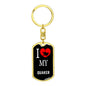 Quaker Bird Lover Keyring Keychain Stainless Steel or 18k Gold-Express Your Love Gifts