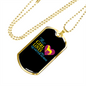 Quarter Horse Girl Horse Necklace Stainless Steel or 18k Gold Dog Tag 24" Chain-Express Your Love Gifts