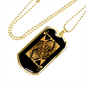 Queen of Hearts Card Gold Necklace Stainless Steel or 18k Gold Dog Tag-Express Your Love Gifts