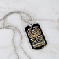 Quiet and Reserved Horse Necklace Stainless Steel or 18k Gold Dog Tag 24" Chain-Express Your Love Gifts