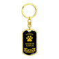 Rafeiro Do Alentejo Keychain Stainless Steel or 18k Gold-Express Your Love Gifts