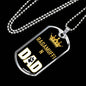 Ragamuffin Cat Dad Necklace Stainless Steel or 18k Gold Dog Tag 24" Chain-Express Your Love Gifts