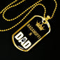 Ragamuffin Cat Dad Necklace Stainless Steel or 18k Gold Dog Tag 24" Chain-Express Your Love Gifts