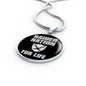 Raider For Life Circle Necklace Stainless Steel or 18k Gold 18-22"-Express Your Love Gifts