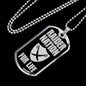Raider For Life Necklace Dog Tag Stainless Steel or 18k Gold 24" Chain-Express Your Love Gifts