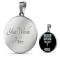 Raider Nurse Circle Necklace Stainless Steel or 18k Gold 18-22"-Express Your Love Gifts