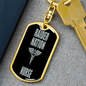 Raider Nurse Swivel Keychain Dog Tag Stainless Steel or 18k Gold-Express Your Love Gifts