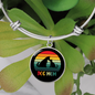 Rainbow Dog Mom Bracelet Stainless Steel or 18k Gold Circle Bangle-Express Your Love Gifts