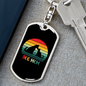 rainbow dog mom Keychain Stainless Steel or 18k Gold Dog Tag Keyring-Express Your Love Gifts
