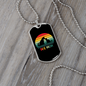 Rainbow Dog Mom Necklace Stainless Steel or 18k Gold Dog Tag 24" Chain-Express Your Love Gifts