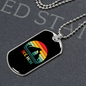 Rainbow Dog Mom Necklace Stainless Steel or 18k Gold Dog Tag 24" Chain-Express Your Love Gifts