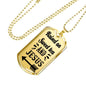 Raised On Sweet Tea And Jesus Necklace Christian Dog Tag Stainless Steel or 18k Gold 24" Ball Chain-Express Your Love Gifts