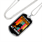 Rather Be Riding Horse Necklace Stainless Steel or 18k Gold Dog Tag 24" Chain-Express Your Love Gifts