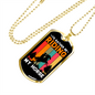 Rather Be Riding Horse Necklace Stainless Steel or 18k Gold Dog Tag 24" Chain-Express Your Love Gifts