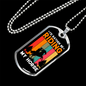 Rather Be Riding Horse Necklace Stainless Steel or 18k Gold Dog Tag 24" Chain-Express Your Love Gifts