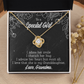 Reach For Your Dreams Grandma Adores You Infinity Knot Necklace Message Card-Express Your Love Gifts