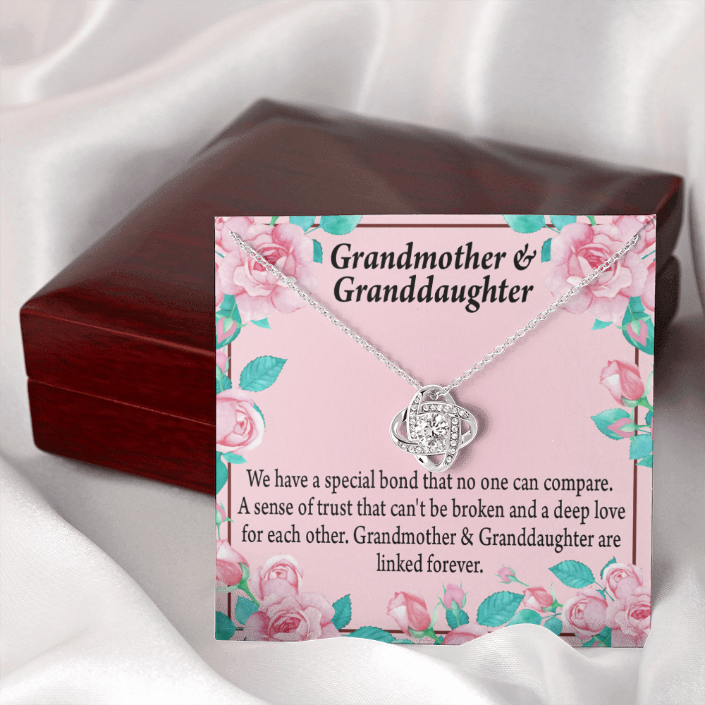 Reach For Your Dreams Special Bond From Grandma Infinity Knot Necklace Message Card-Express Your Love Gifts