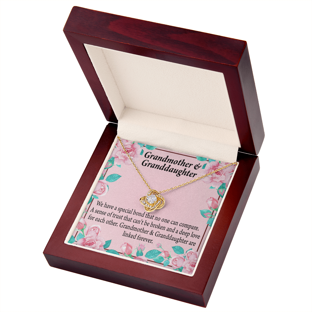 Reach For Your Dreams Special Bond From Grandma Infinity Knot Necklace Message Card-Express Your Love Gifts