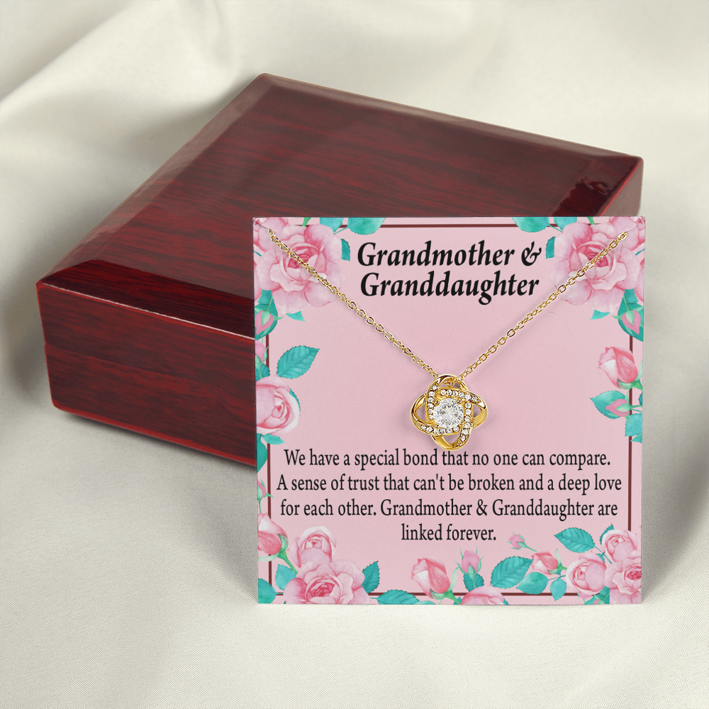 Reach For Your Dreams Special Bond From Grandma Infinity Knot Necklace Message Card-Express Your Love Gifts