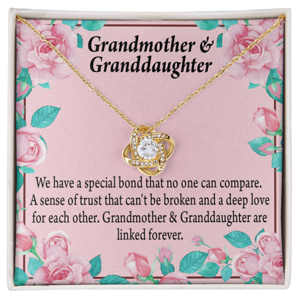 Reach For Your Dreams Special Bond From Grandma Infinity Knot Necklace Message Card-Express Your Love Gifts
