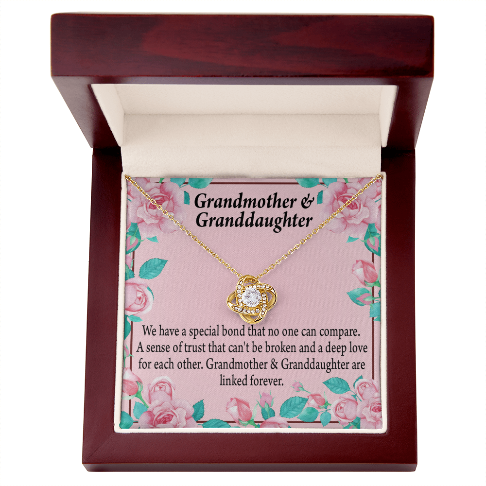 Reach For Your Dreams Special Bond From Grandma Infinity Knot Necklace Message Card-Express Your Love Gifts