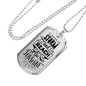 Reach The Sunshine Dog Tag Stainless Steel or 18k Gold 24" Ball Chain-Express Your Love Gifts