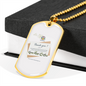 Read Me!!! Horse Necklace Stainless Steel or 18k Gold Dog Tag 24" Chain-Express Your Love Gifts