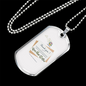Read Me!!! Horse Necklace Stainless Steel or 18k Gold Dog Tag 24" Chain-Express Your Love Gifts