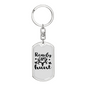 Ready Aim Hunt Keychain Stainless Steel or 18k Gold Dog Tag Keyring-Express Your Love Gifts