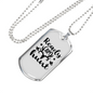 Ready Aim Hunt Necklace Stainless Steel or 18k Gold Dog Tag 24" Chain-Express Your Love Gifts