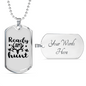 Ready Aim Hunt Necklace Stainless Steel or 18k Gold Dog Tag 24" Chain-Express Your Love Gifts