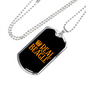 Real Beagle Necklace Stainless Steel or 18k Gold Dog Tag 24" Chain-Express Your Love Gifts